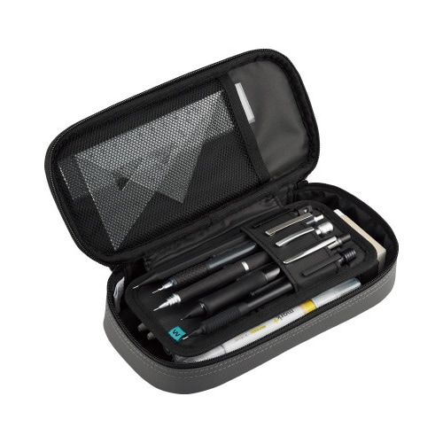 波なみホルダーペンケース ウェブレ グレー×3