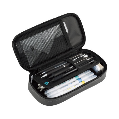 波なみホルダーペンケース ウェブレ グレー×3