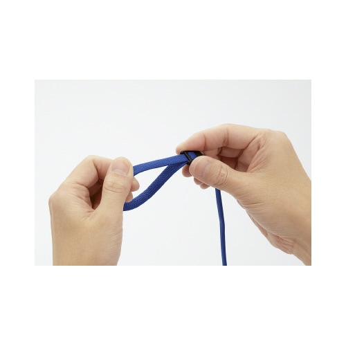 吊下名札<アイドプラス>カードプロテクトタイプ 青