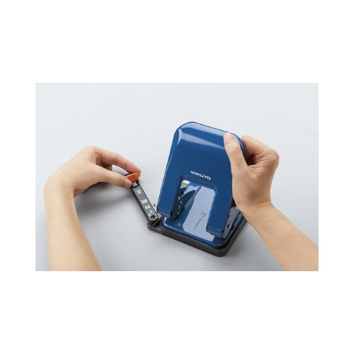 2穴パンチ ラクアケ 37枚穿孔 ブルー