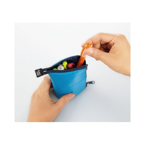 ペンケース<ネオクリッツ>ブルー×ネイビー