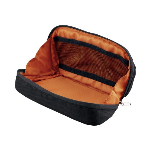 ペンケース<シェルブロ>ブラック×オレンジ