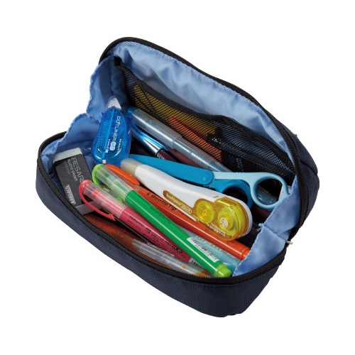 ペンケース<シェルブロ>ネイビー×ブルー