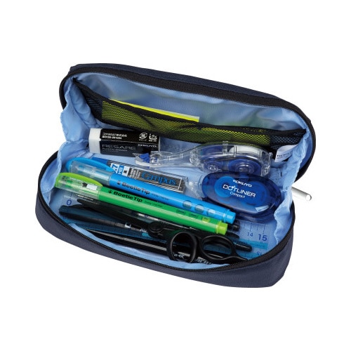 ペンケース<シェルブロ>ネイビー×ブルー