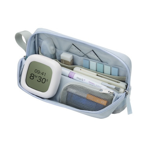 ペンケースカバコハーフポケット サックスブルー×5