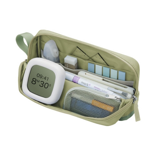 ペンケース カバコハーフポケット アッシュグリーン