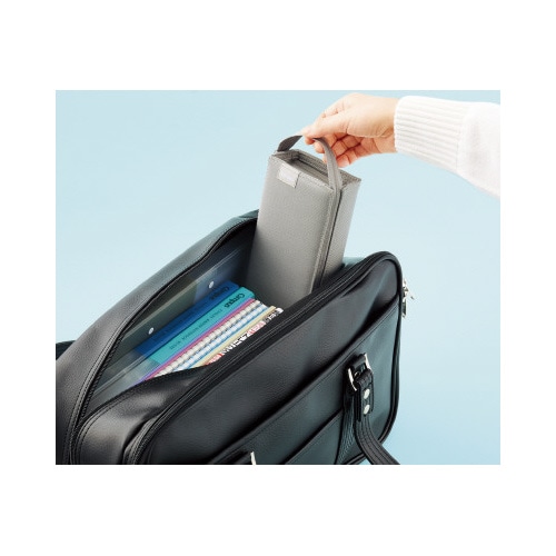 キャンパストレーで一覧できるペンケースブラック×5