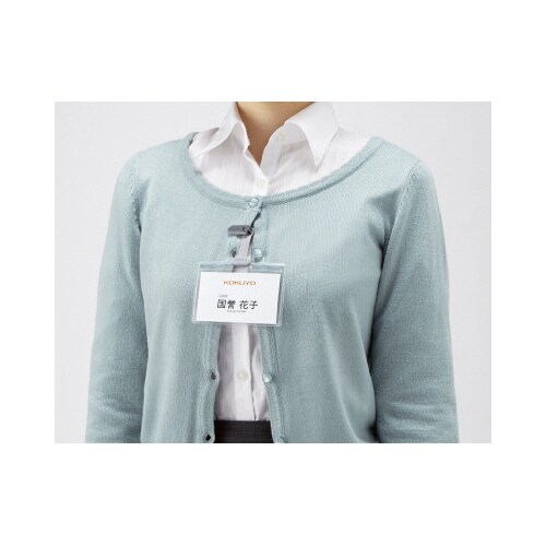 タッグ名札クリップ型 横 56×91