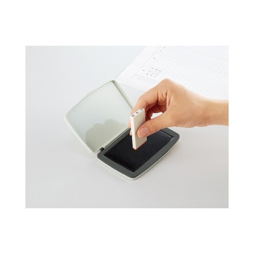 スタンプ台 顔料タイプ 中形 盤面90×55mm黒