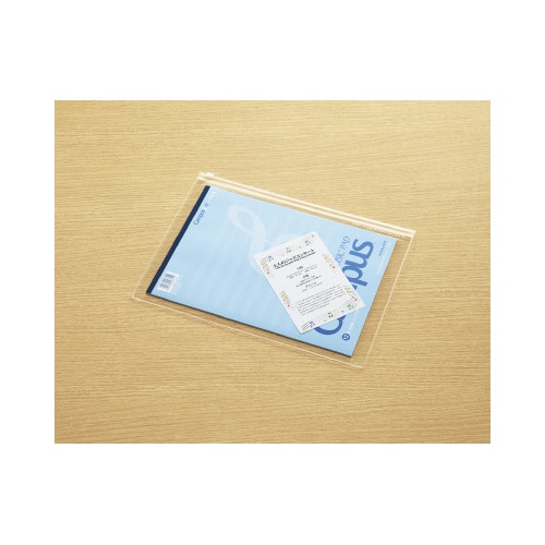 ソフトクリヤーケース〈クリヤー&カラー〉A4 透明