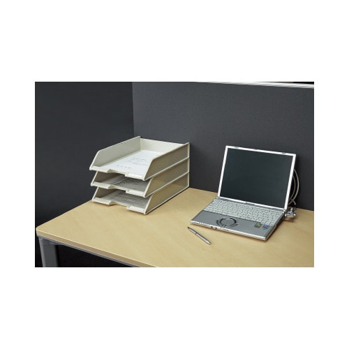 スタッキングトレー A4 タテ グレー