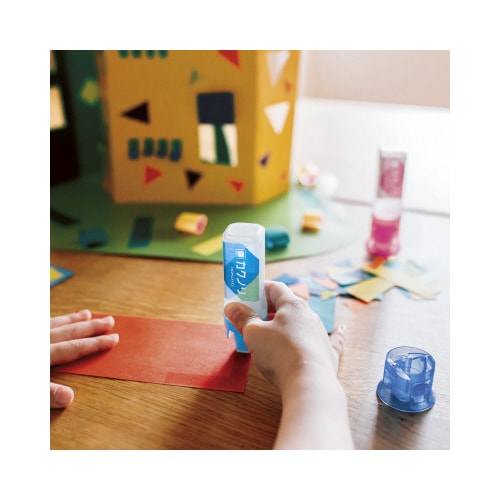 液体のり <カクノリ> しっかり貼る 青×10