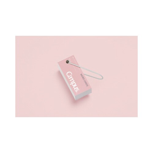 キャンパスバンドでまとまる単語カード桃85枚×10