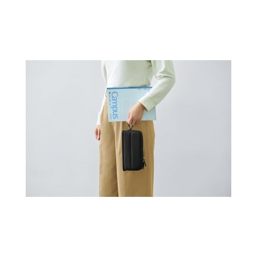 ペンケース カバコハーフポケット ブラック