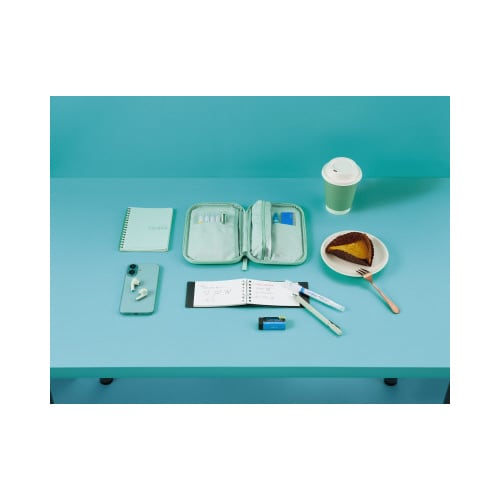 キャンパスソフトリングノート A6 グリーン×5