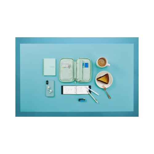 キャンパスソフトリングノート A6 グリーン×5