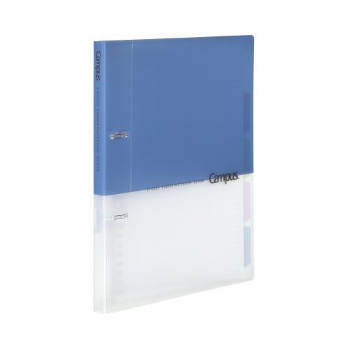 プリントもとじやすい2穴バインダー B5 青