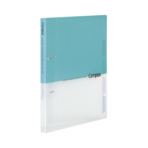 プリントもとじやすい2穴バインダー B5 水色