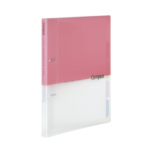 プリントもとじやすい2穴バインダー B5 ピンク