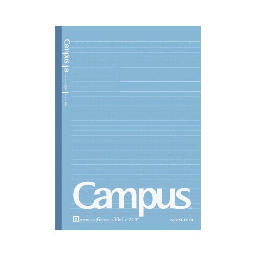 キャンパスノート(ドット入り罫線)3色パックB罫