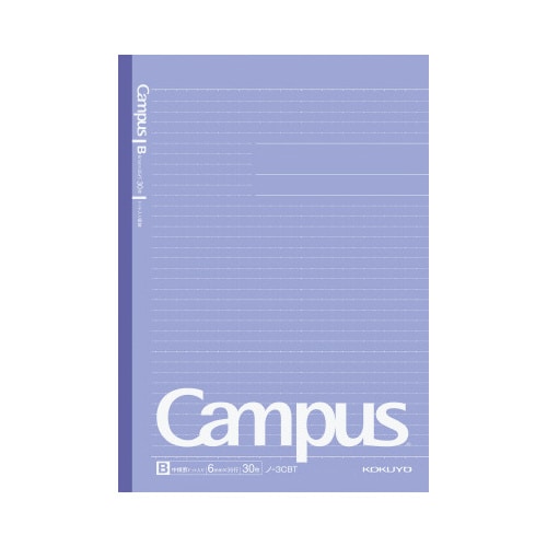 キャンパスノート(ドット入り罫線)3色パックB罫
