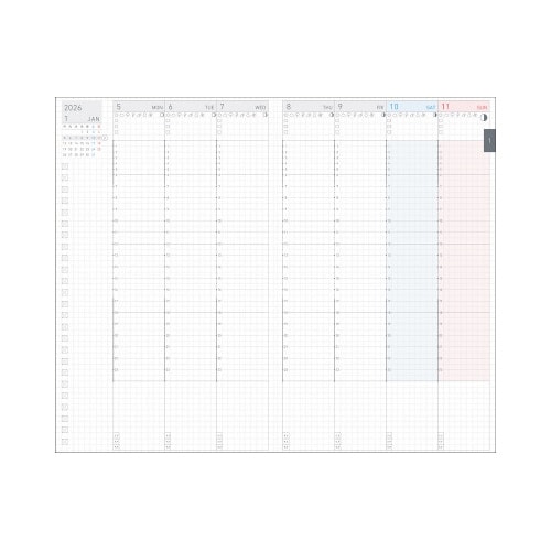 ジブン手帳Litemini2026 ライトベージュ