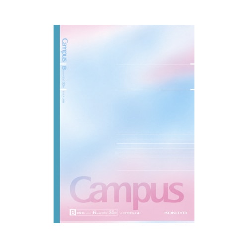 限定キャンパスノート P&R 柄 B罫 5P