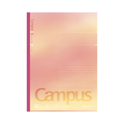 限定キャンパスノート P&R 柄 B罫 5P