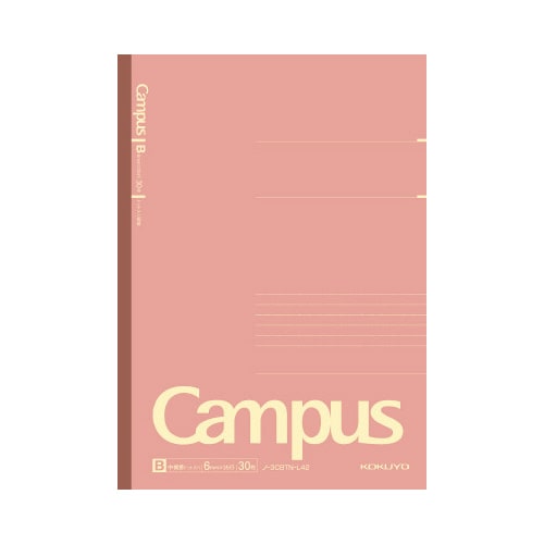 限定キャンパスノート P&R 色 B罫 5P