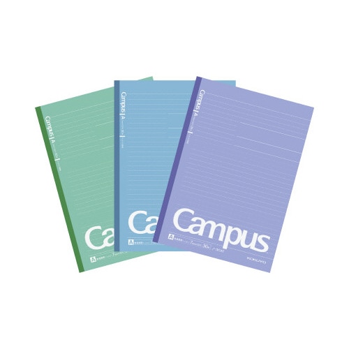キャンパスノート(ドット入り罫線)3色パックA罫