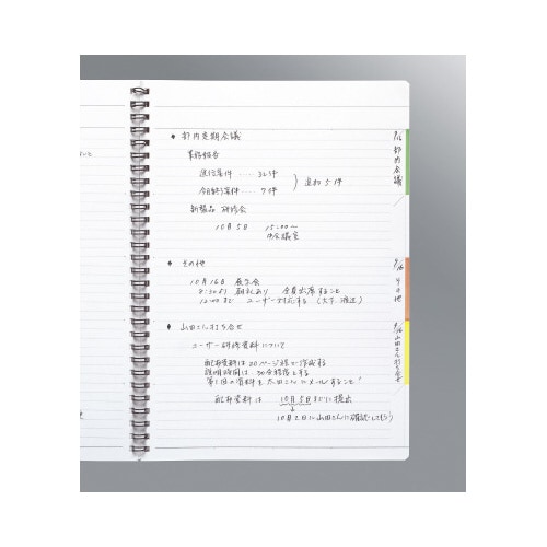 エッジタイトル ツインリングとじ セミB5 B罫