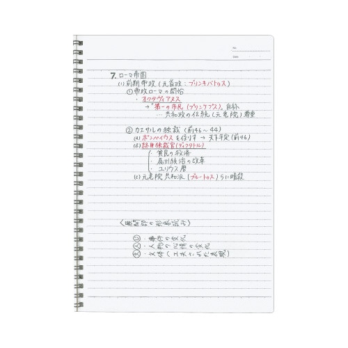 キャンパスリングセミB5(ドット罫) A罫 40枚