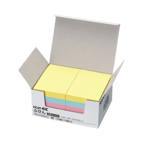 ふせん<K2> 75×50 4色 10冊入