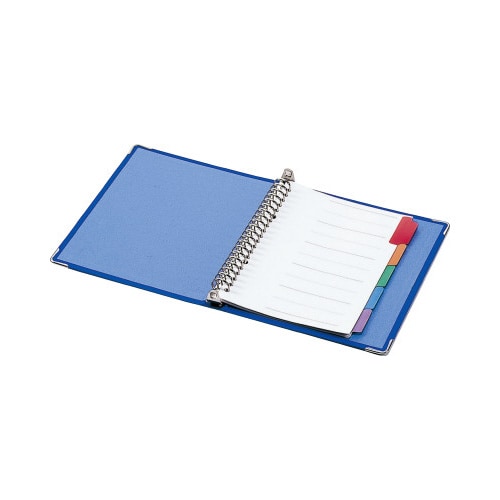 バインダーノートカラーパレットミドルA5縦20穴青