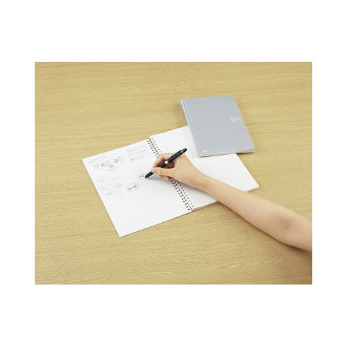 ソフトリングノート セミB5 5ミリ方眼罫 80枚