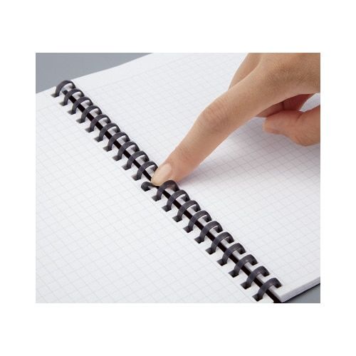 ソフトリングノート 方眼罫 B6 70枚 黒