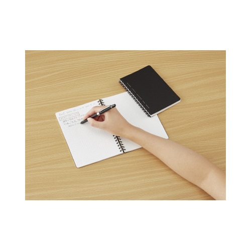 ソフトリングノート 方眼罫 B6 70枚 黒