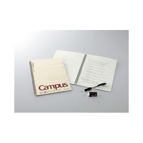 キャンパスノート再生紙ツインリングセミB5罫7mm