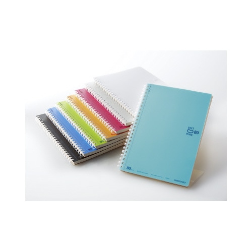 ソフトリングノートA5 ドット入B罫 80枚 黄緑