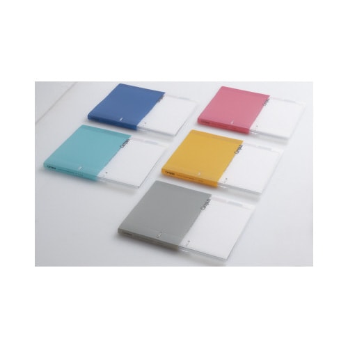 プリントもとじやすい2穴バインダー A4 グレー