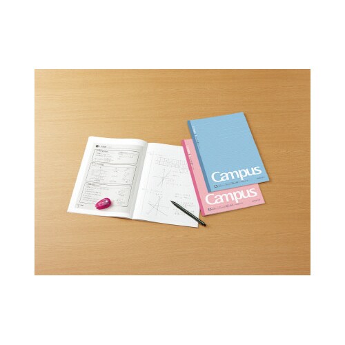 キャンパスノートA4 ドット入A罫 30枚 桃×5