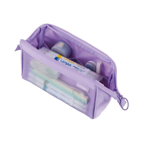 キャンパス 仕分けできるペンケース パープル