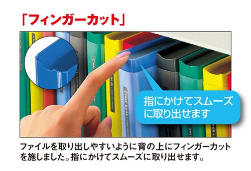 コクヨ クリヤーブック ウェーブカットポケット 差替式 中紙あり
