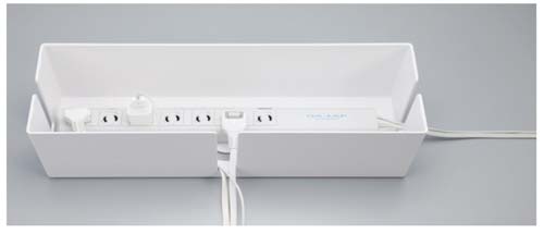 ケーブルボックス Lサイズ ホワイト