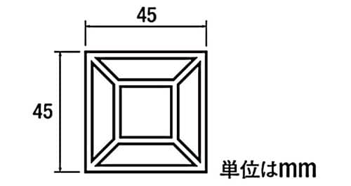 ビルティパーティション コーナーポスト高1835用