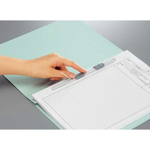 フラットファイルW<厚とじ> A4縦 青 10冊