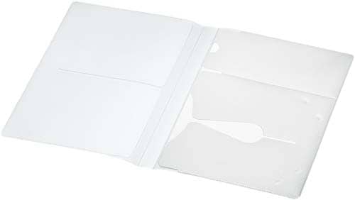 CD/DVD用ソフトケーストール1枚収容20枚白