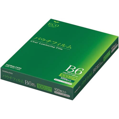 パウチフィルム 100μ B6 100枚