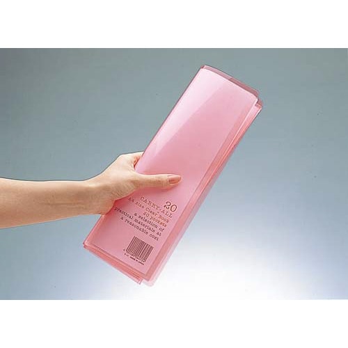 クリヤーブックキャリーオールA4縦20ポケット黄