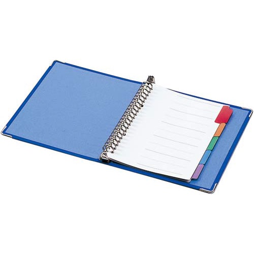 バインダーノートカラーパレットミドルA5縦20穴青